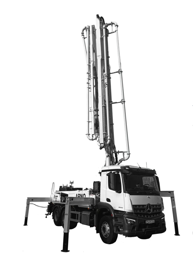 Freigestellte-Betonpumpe